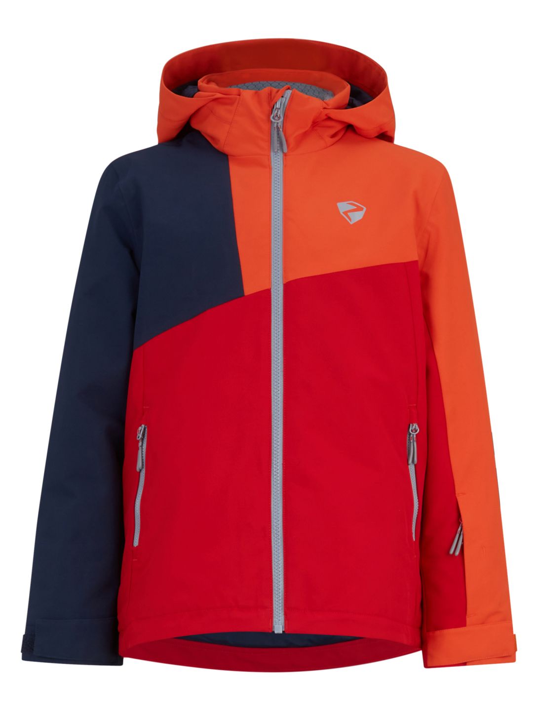 Ziener, Anzo Junior ski-jas kinderen Red Salsa blauw, oranje, rood 