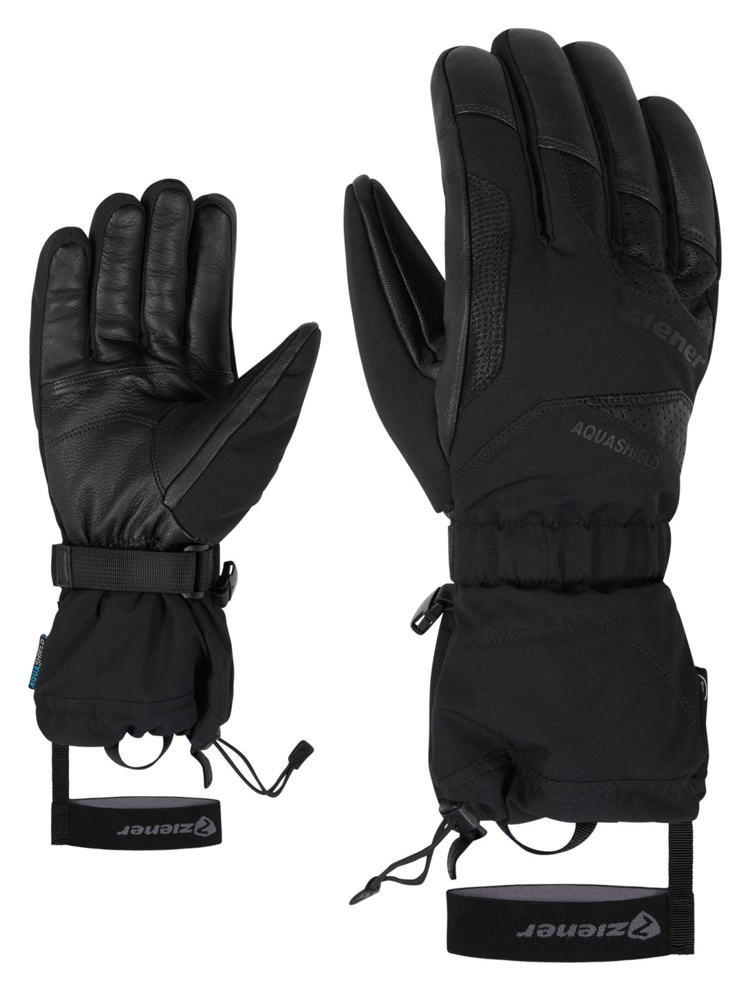 Ziener, Gaiku AS® AW skihandschoenen heren Black zwart 