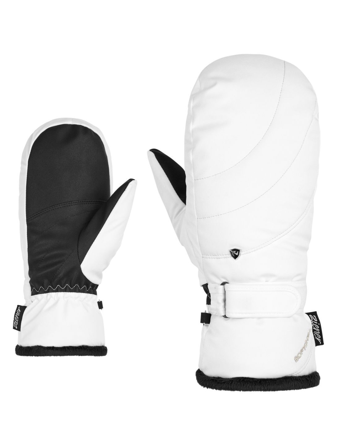 Ziener, Kahlia PR Mitten Lady skiwanten dames White wit 