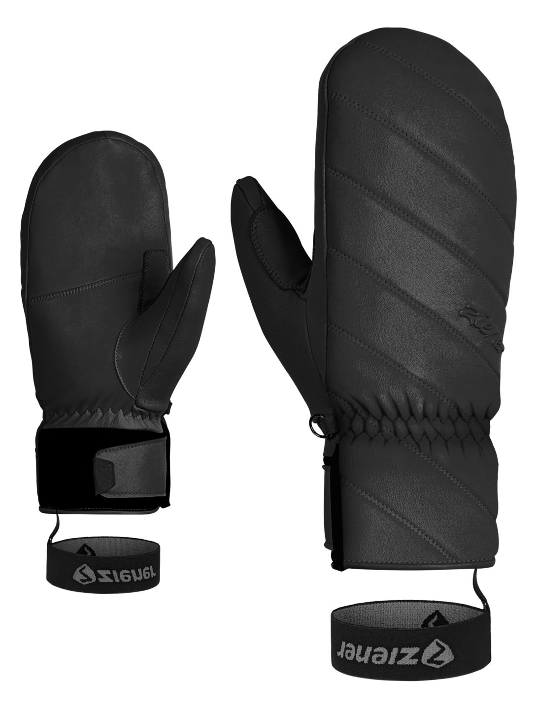 Ziener, Kumani AS® GL Mitten skiwanten dames Black zwart 