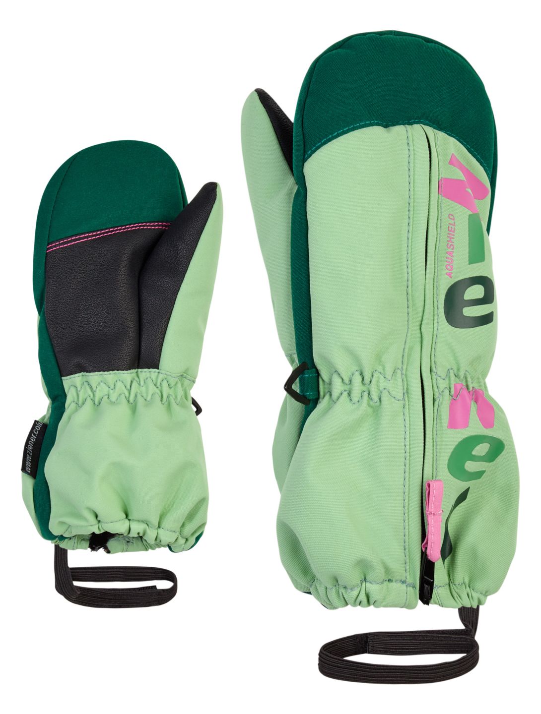 Ziener, Langelo AS skihandschoenen kinderen Pastel Green groen 