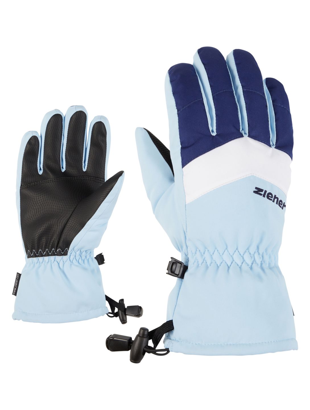 Ziener, Lett AS® Junior skihandschoenen kinderen Arctic Sky blauw 