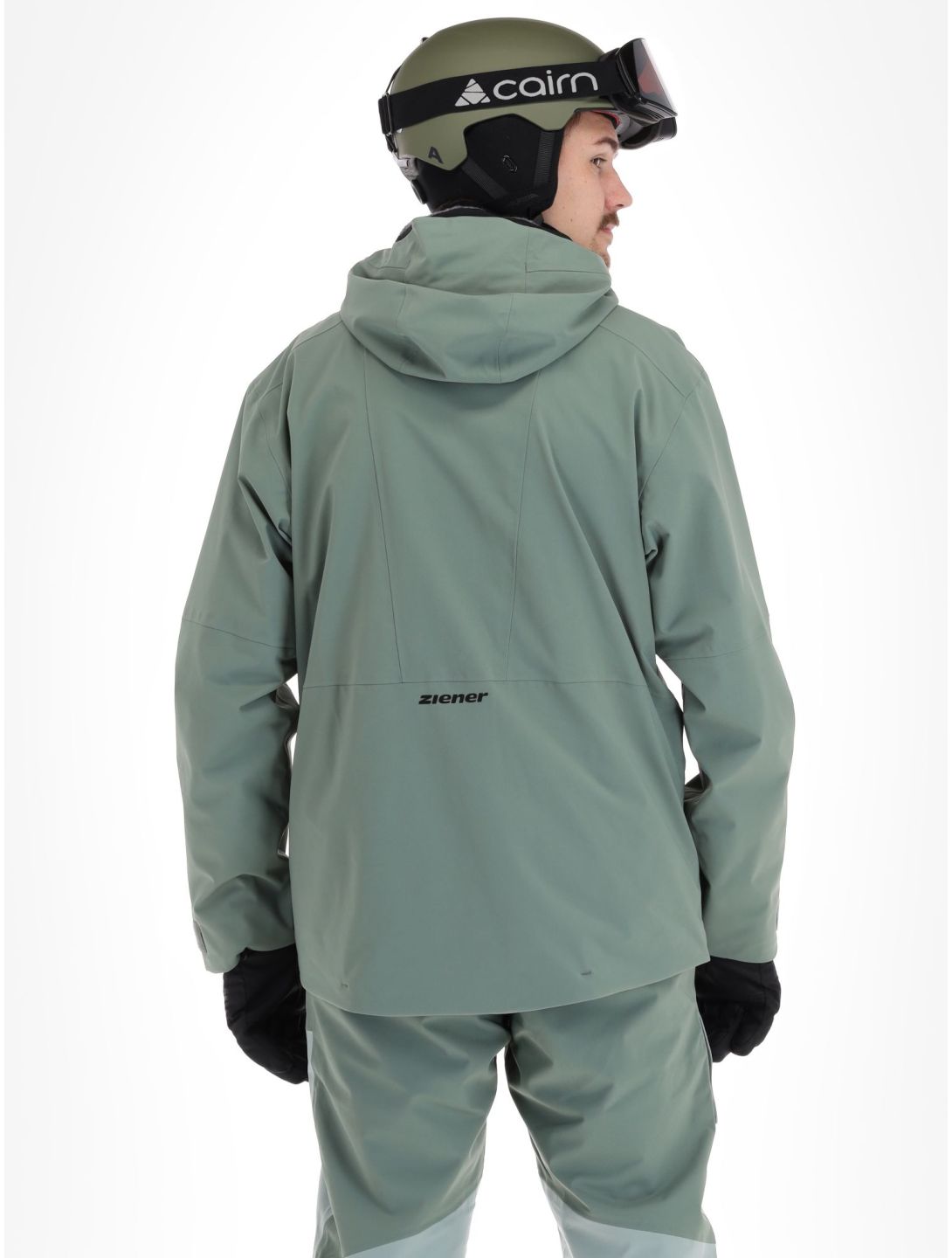 Ziener, Tahan hardshell ski-jas heren Green Mud groen 