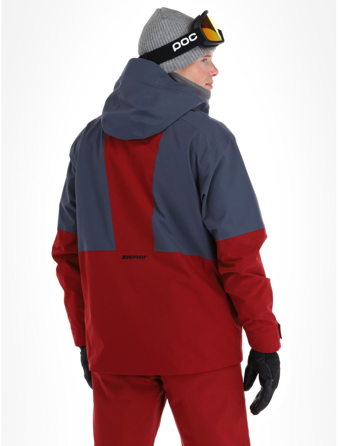 Ziener, Tahan hardshell ski-jas heren Ombre grijs 