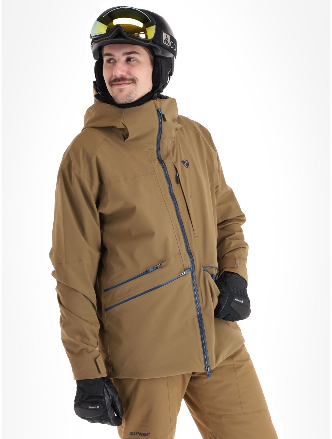 Ziener, Tahan hardshell ski-jas heren Walnut bruin 