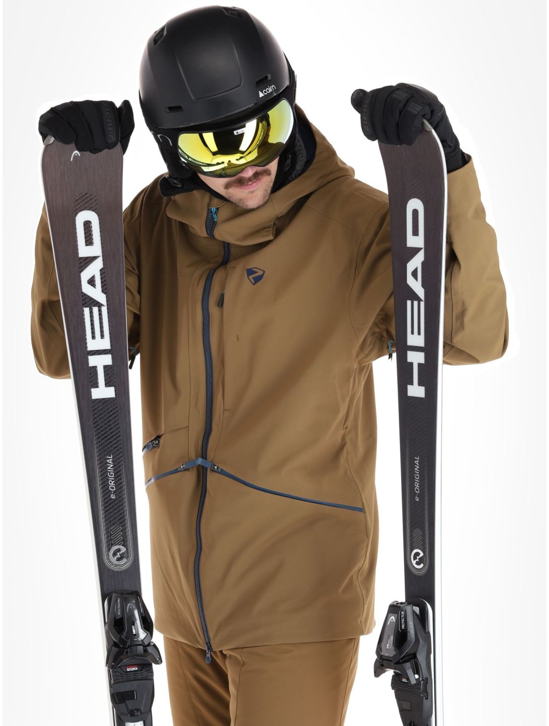 Ziener, Tahan hardshell ski-jas heren Walnut bruin 