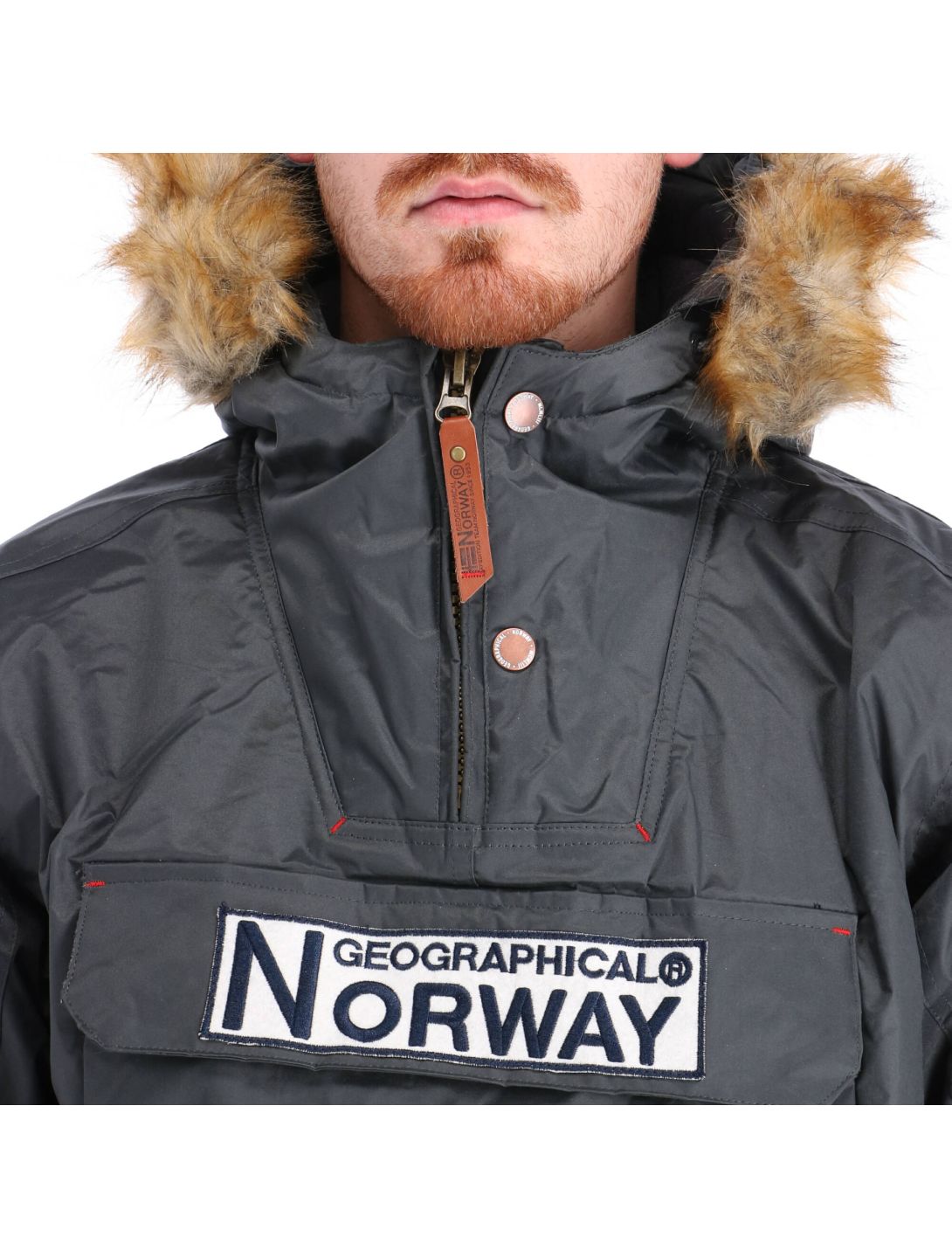 Geographical Norway, Barman Men 068 Bs2 winter anorak heren dark grijs 