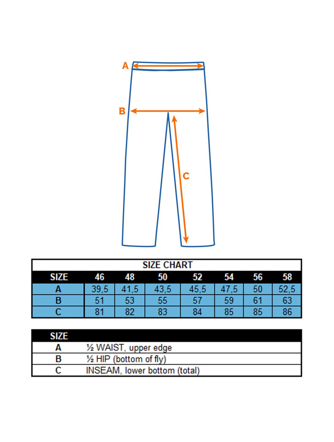 Icepeak, Freiberg skibroek slim fit heren oranje