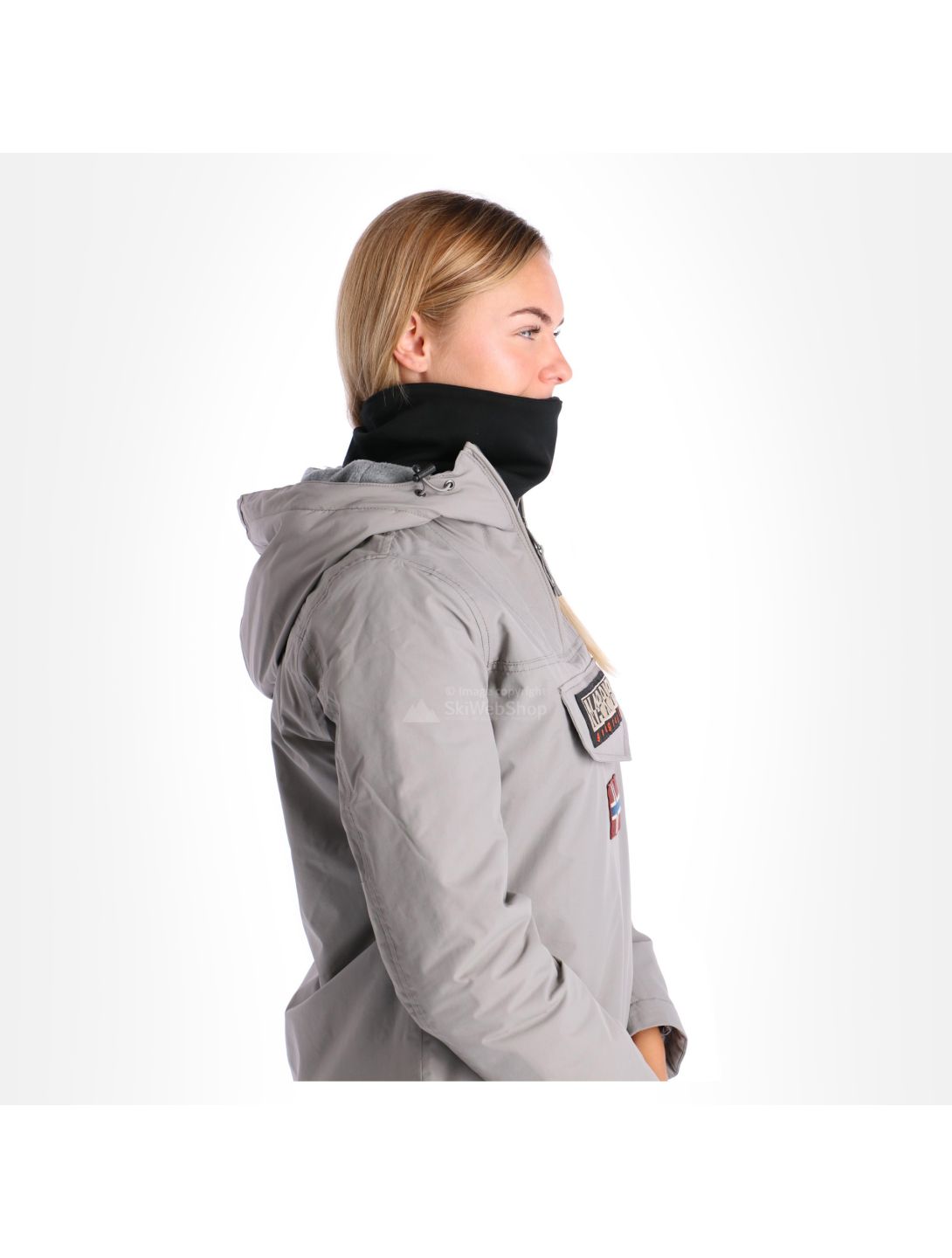 Buff, Windproof Neckwarmer, sjaal, solid zwart