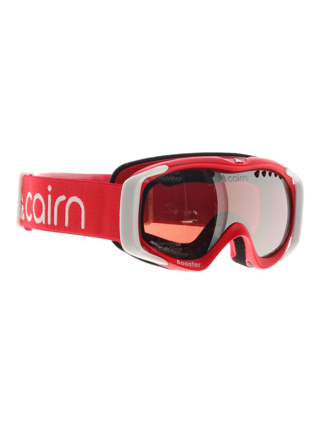 Cairn, Booster - SPX, Goggle, kinder skibril 6-12jr, mat rood-wit