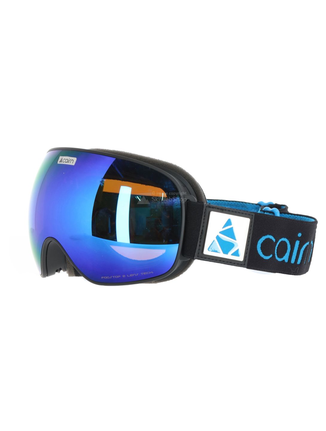 Cairn, Focus Otg skibril unisex Mat Black Blue Mirror blauw, zwart 