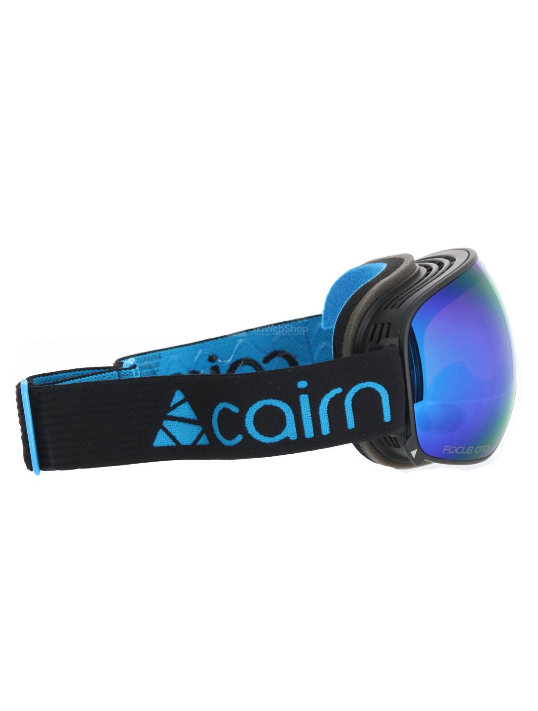 Cairn, Focus Otg skibril unisex Mat Black Blue Mirror blauw, zwart 