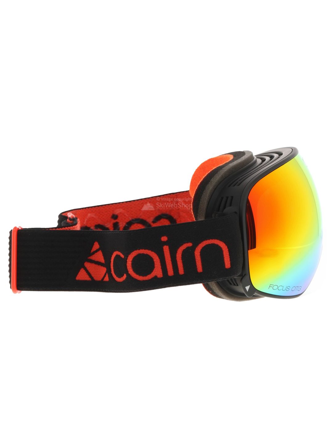 Cairn, Focus Otg skibril unisex Mat Black Orange Mirror oranje, zwart 