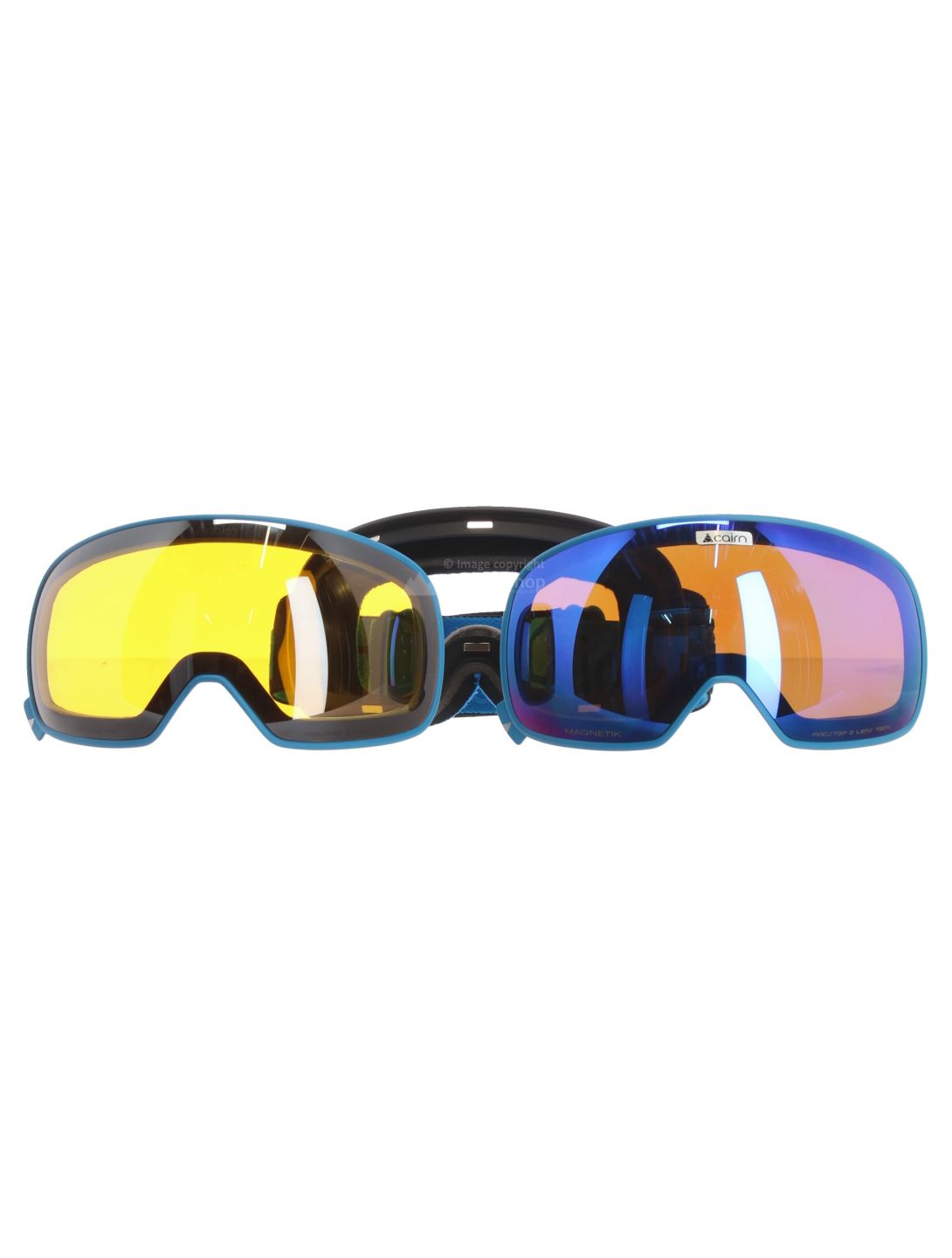 Cairn, Magnetik Spx3000 skibril extra lens unisex Mat Black Blue oranje, zwart 