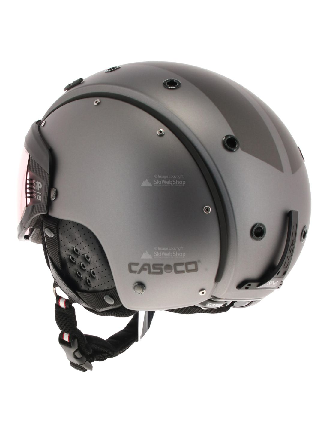 Casco, SP-6 Visor Vautron skihelm, skihelm met vizier, dark  grijs