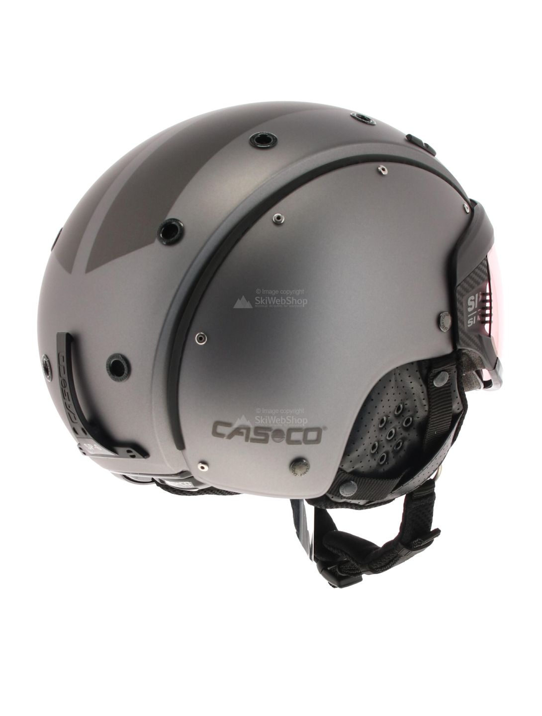 Casco, SP-6 Visor Vautron skihelm, skihelm met vizier, dark  grijs