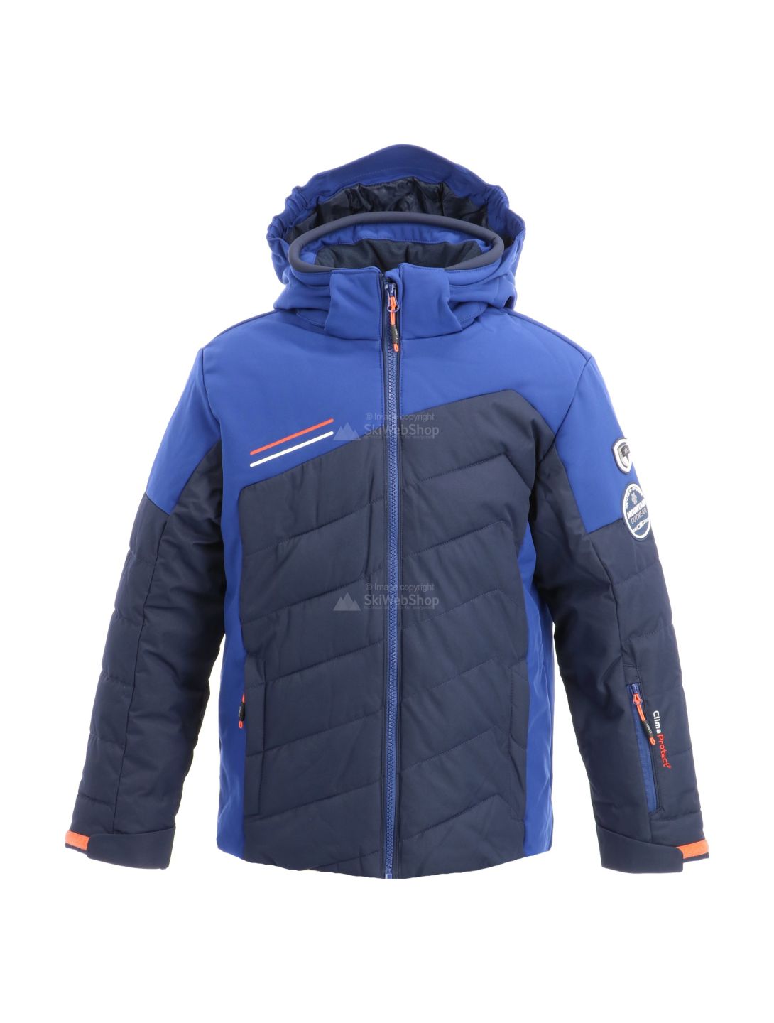 CMP, gevoerde ski-jas, kinderen, blauw/marine