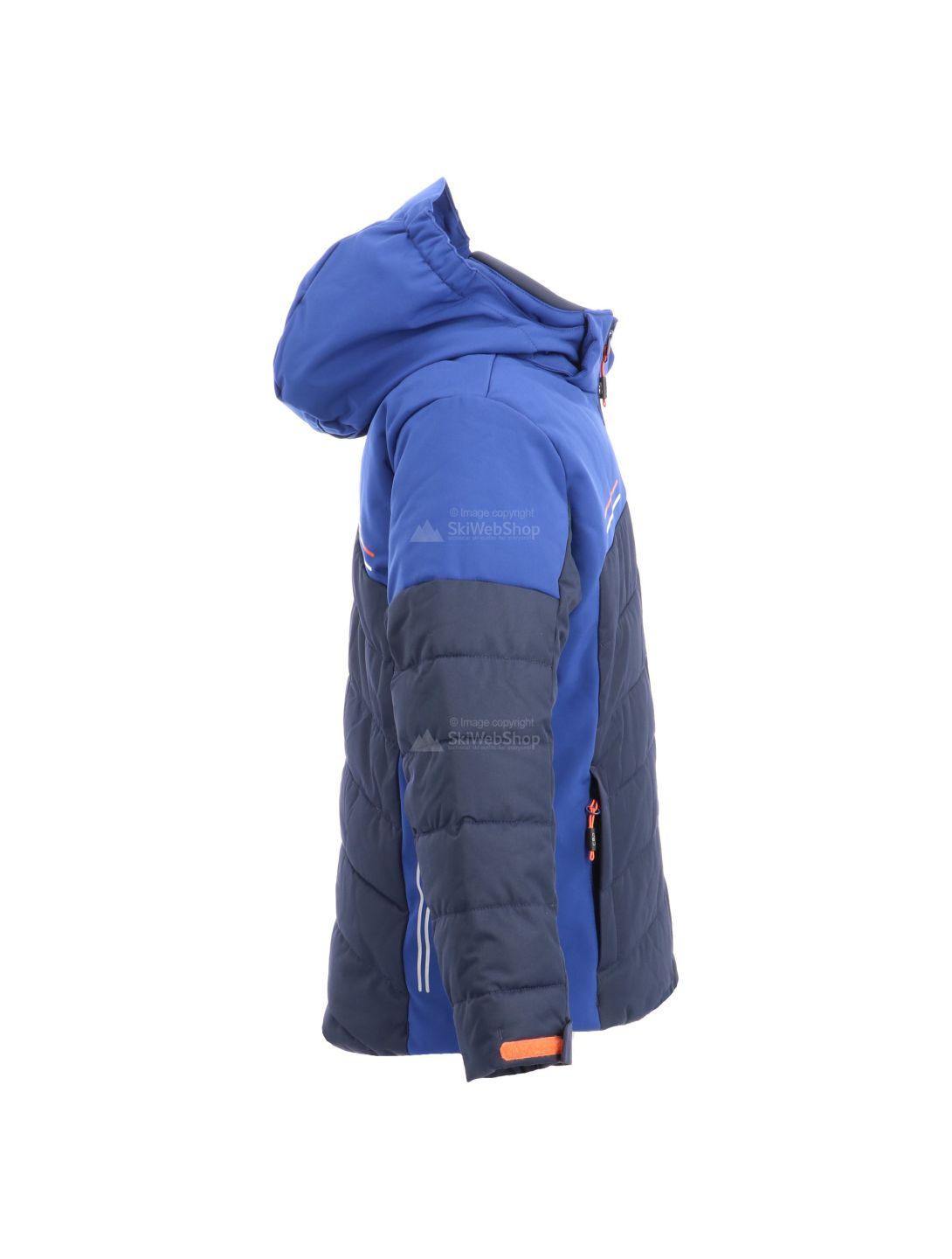 CMP, gevoerde ski-jas, kinderen, blauw/marine