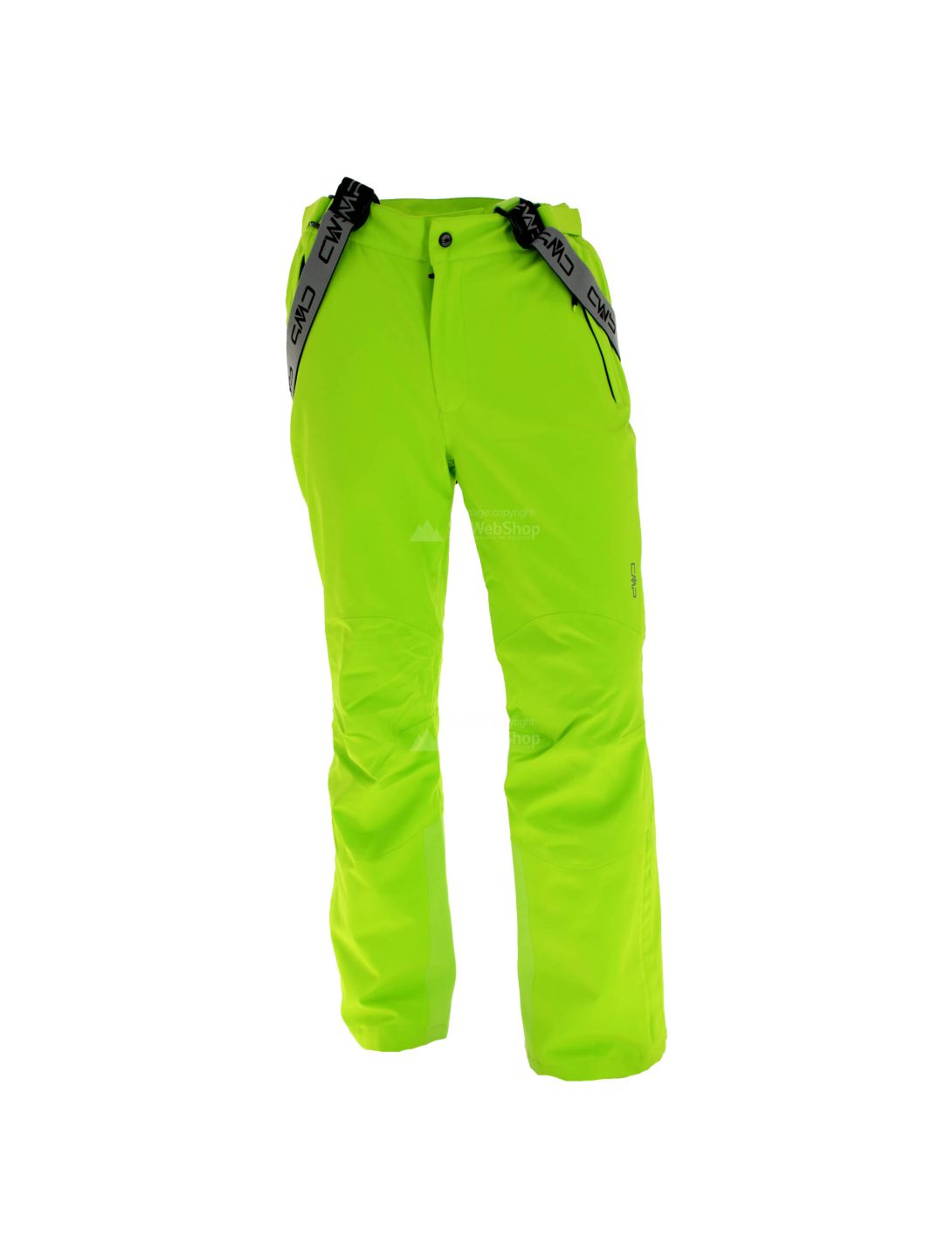 CMP, Ski pants, skibroek, heren, lime groen