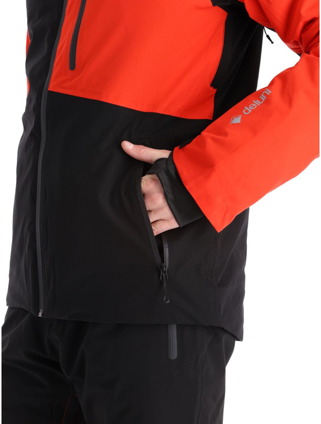 Deluni, Icerocker Plus ski-jas heren Black / Red rood, zwart 