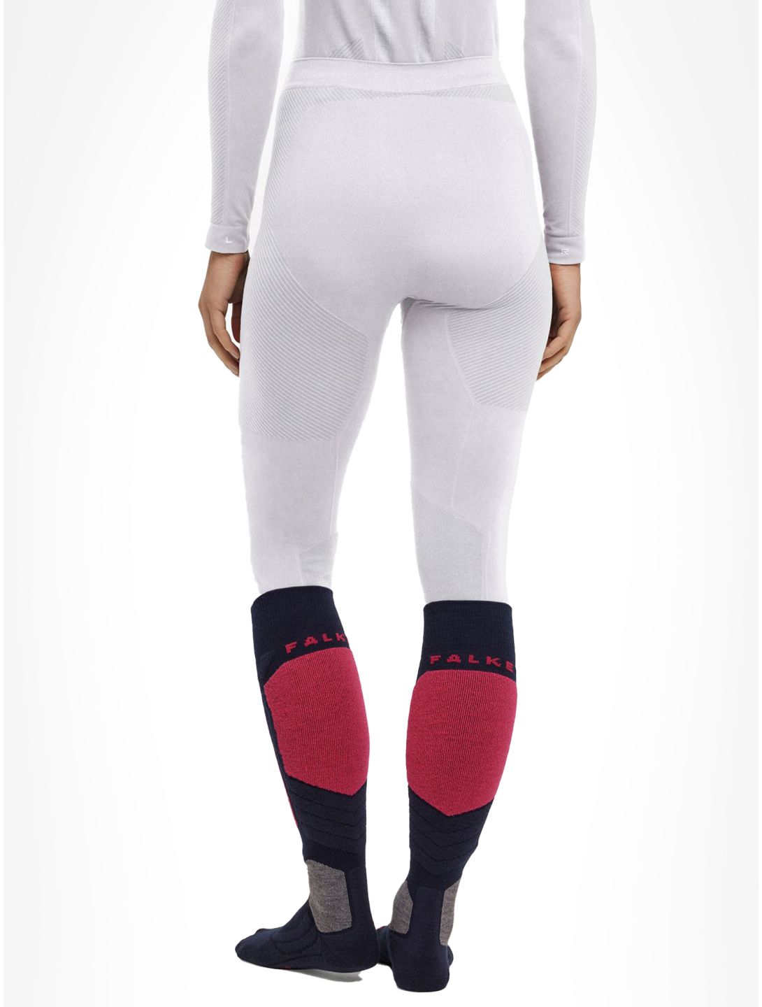 Falke, Long Tights FB Thermobroek dames White Wit 