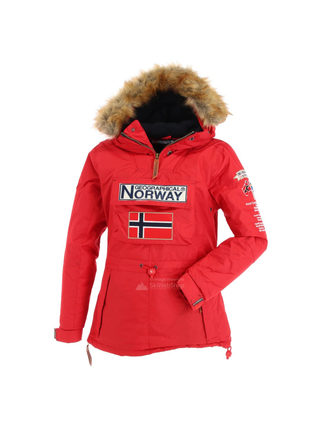 Geographical Norway, Boomera New 001 ski-jas dames rood 