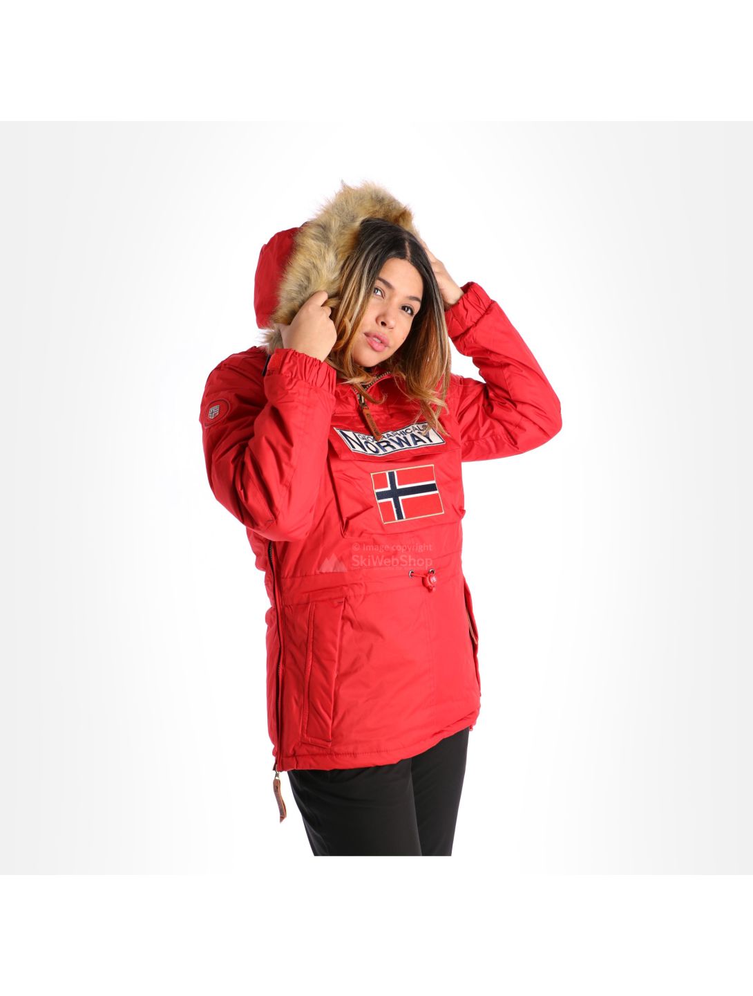 Geographical Norway, Boomera New 001 ski-jas dames rood 