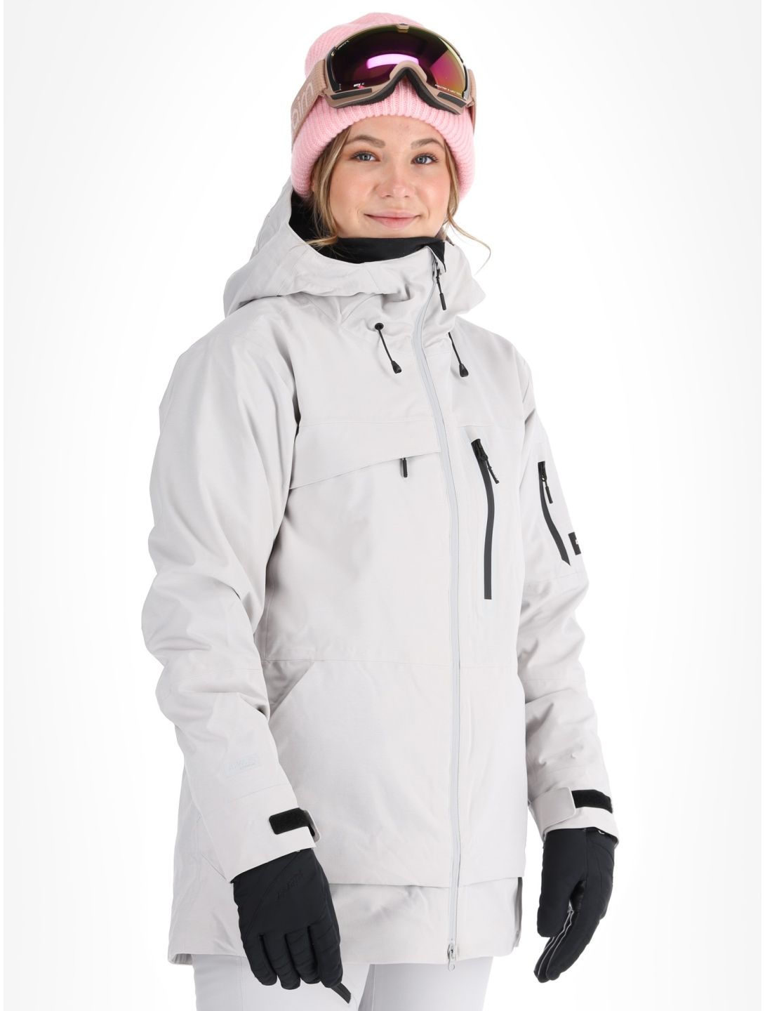 Icepeak, Curran AA Jas gevoerd dames Light Grey Grijs 