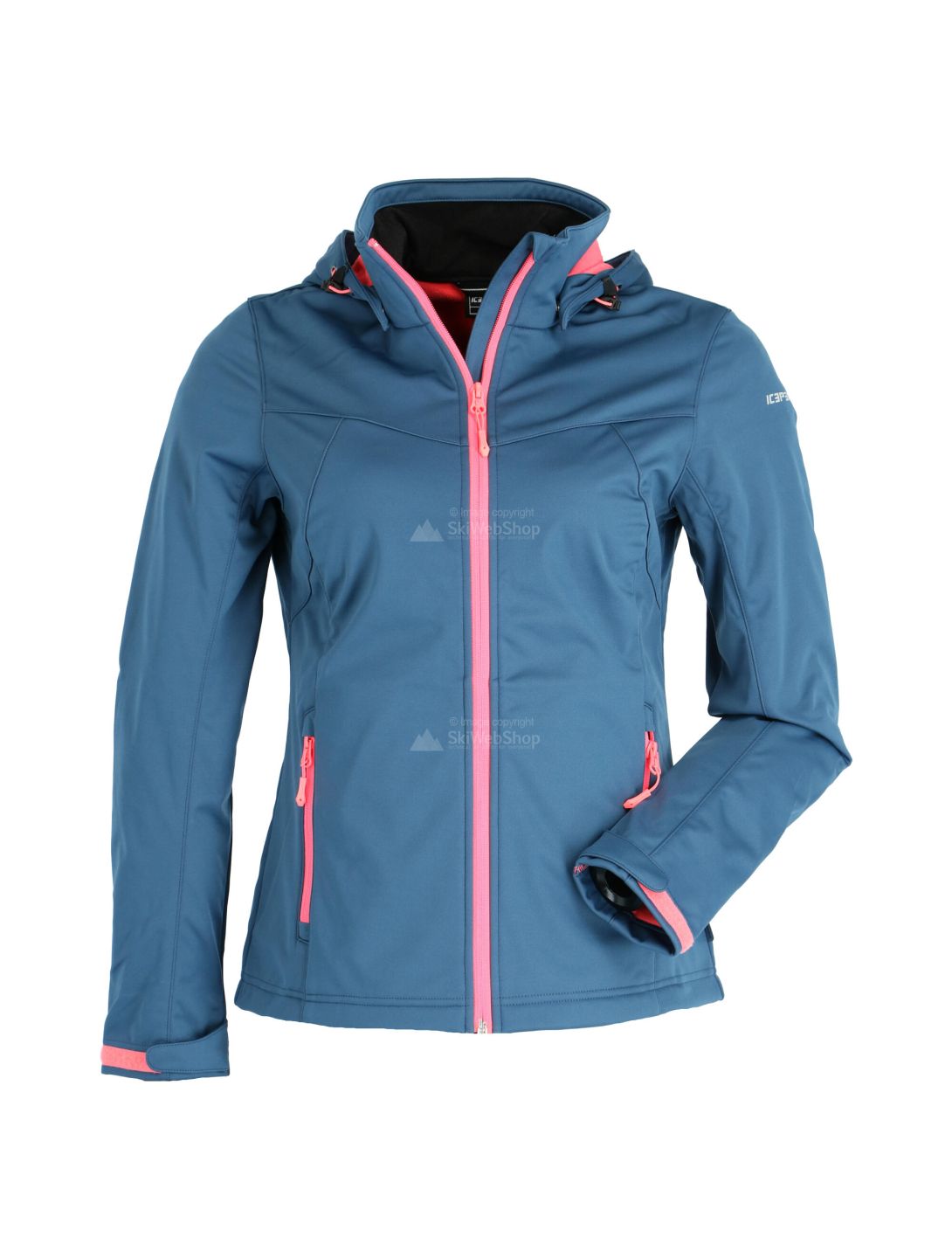 Icepeak, Boise softshell ski-jas dames Blauw