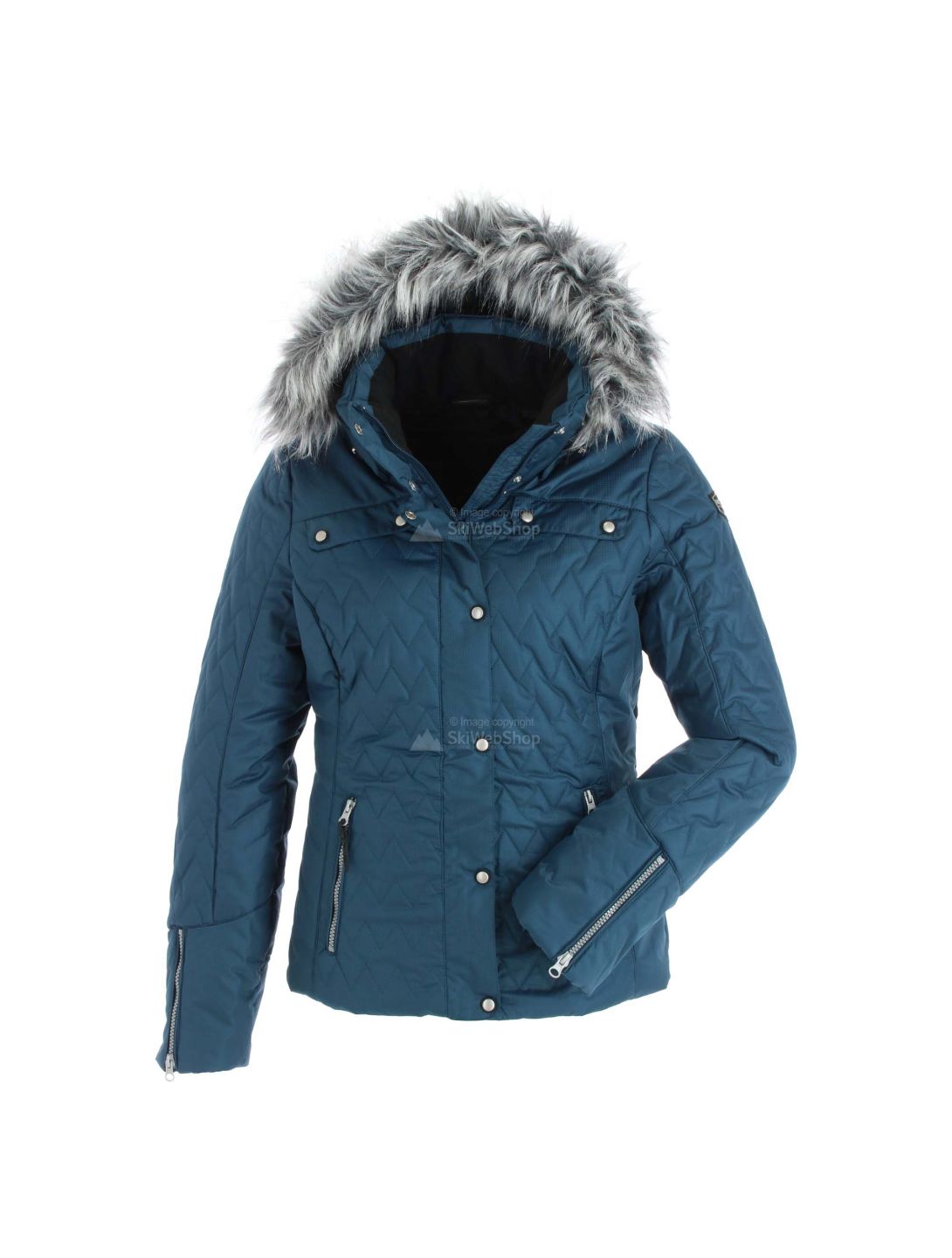 Icepeak, Yuuna, ski-jas, dames, blauw