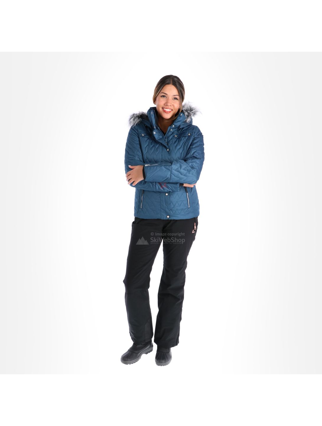 Icepeak, Yuuna, ski-jas, dames, blauw