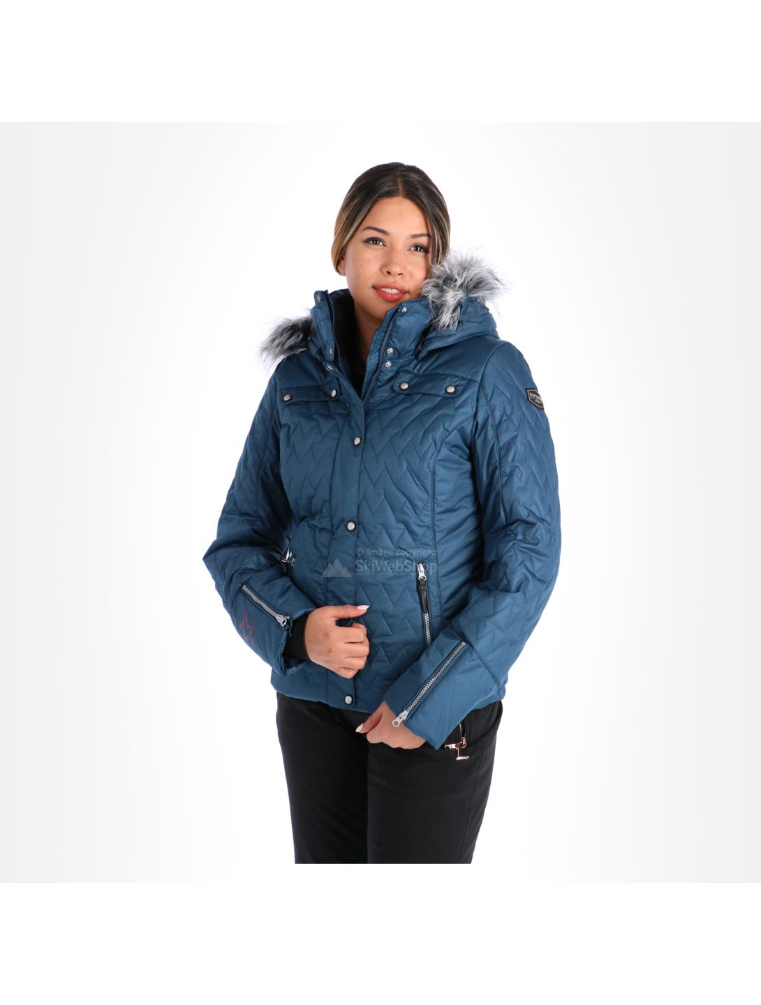 Icepeak, Yuuna, ski-jas, dames, blauw