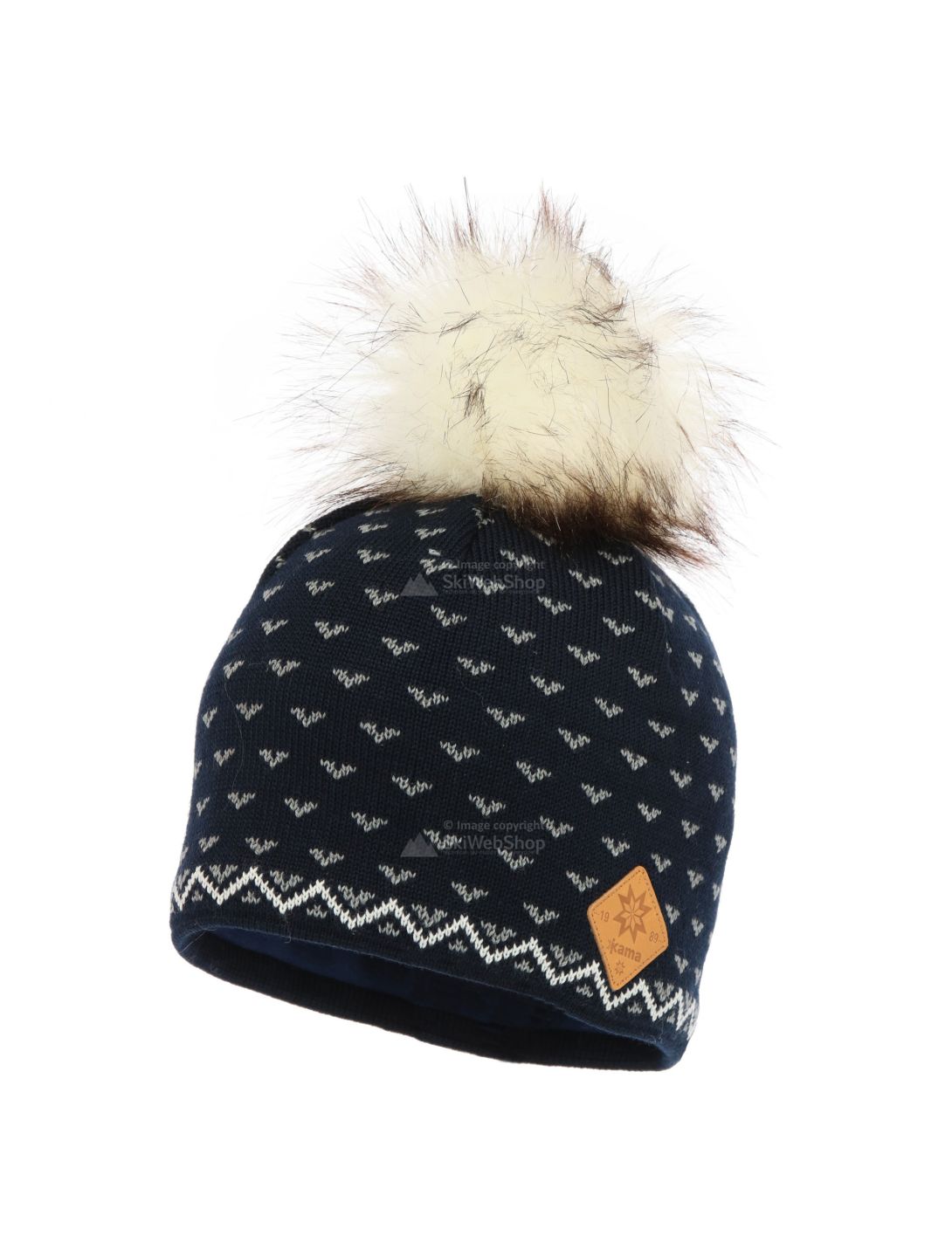 Kama, Fashion beanie, muts, dames, navy