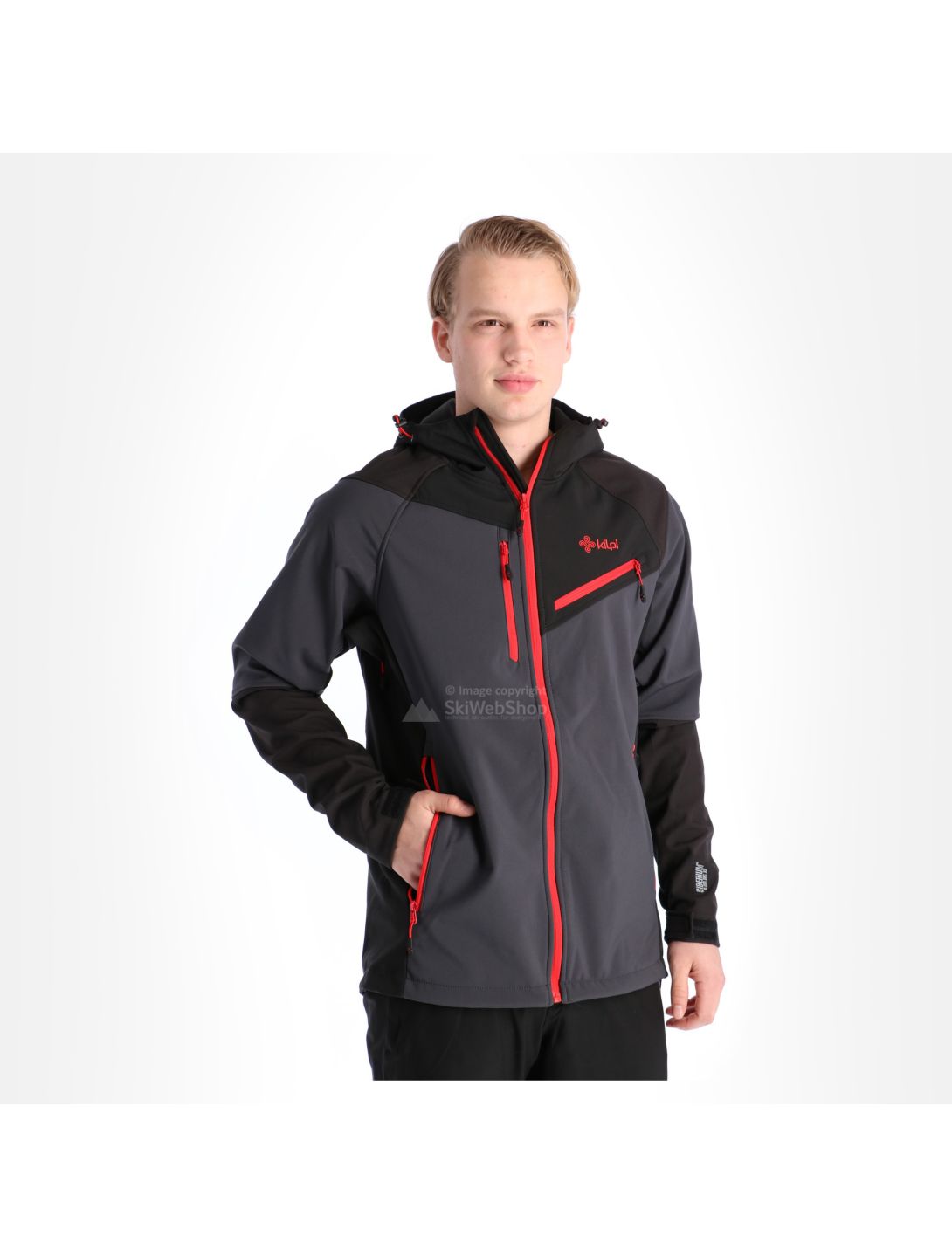 Kilpi, Zenith, softshell ski-jas, heren, grijs