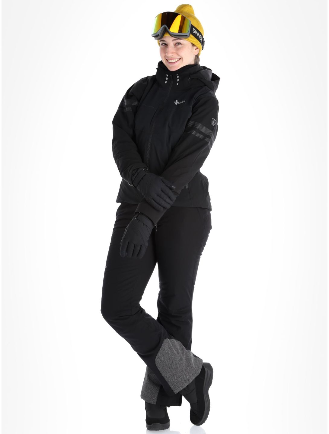 Kilpi, Lorien-W ski-jas dames Black wit, zwart 