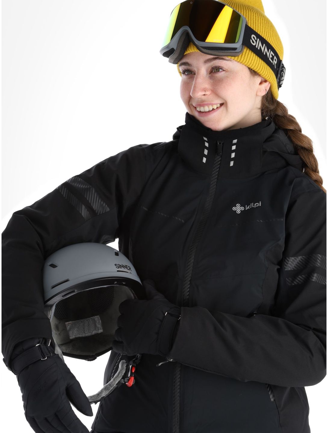 Kilpi, Lorien-W ski-jas dames Black wit, zwart 