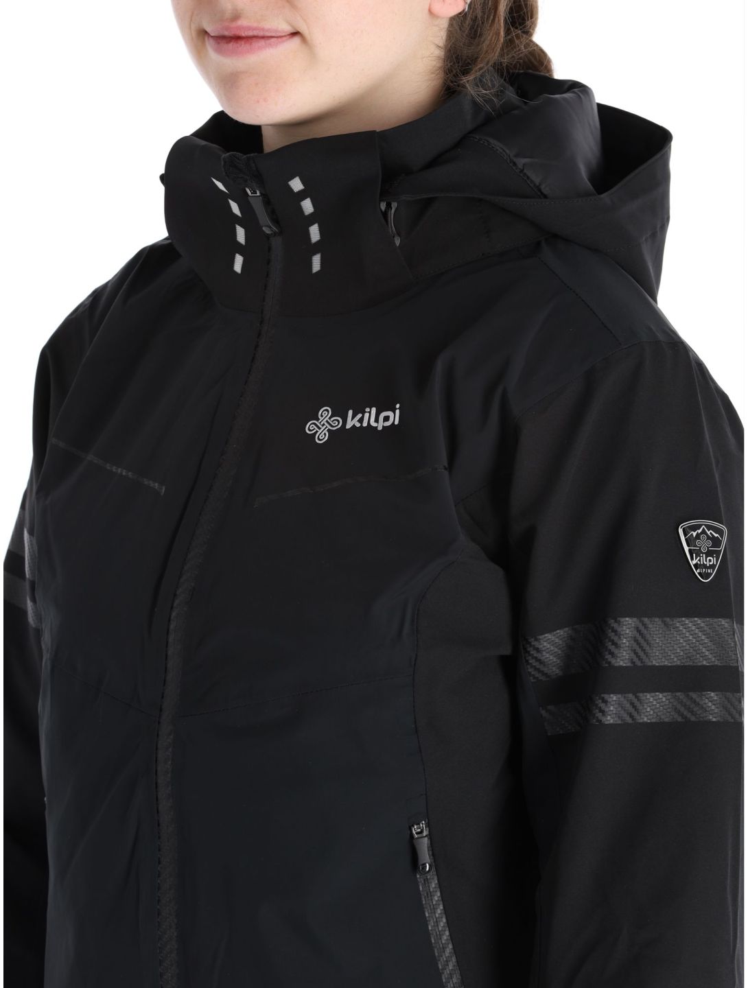 Kilpi, Lorien-W ski-jas dames Black wit, zwart 