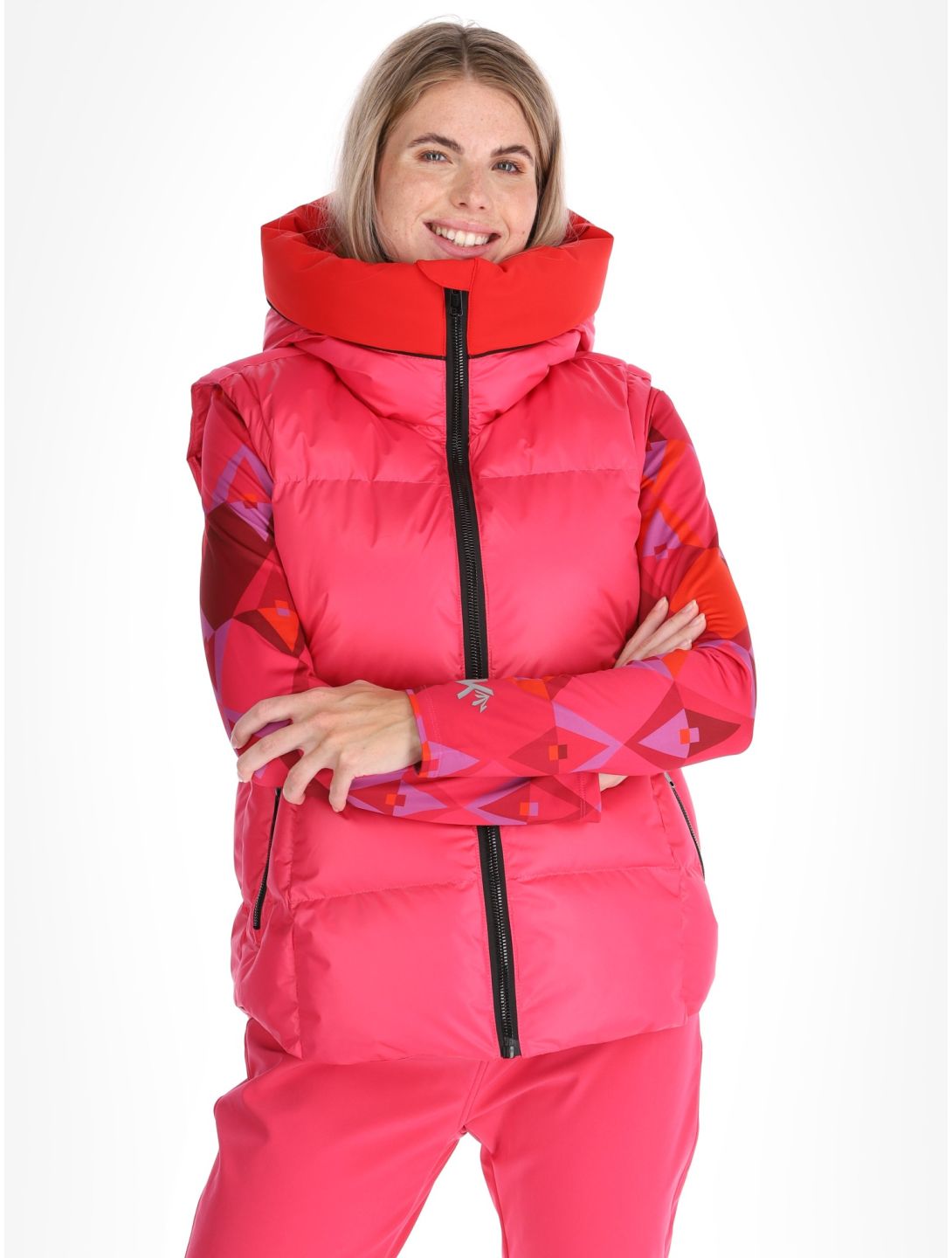 Kou Sportswear, Alpine elegance ski-jas dames Pink roze 