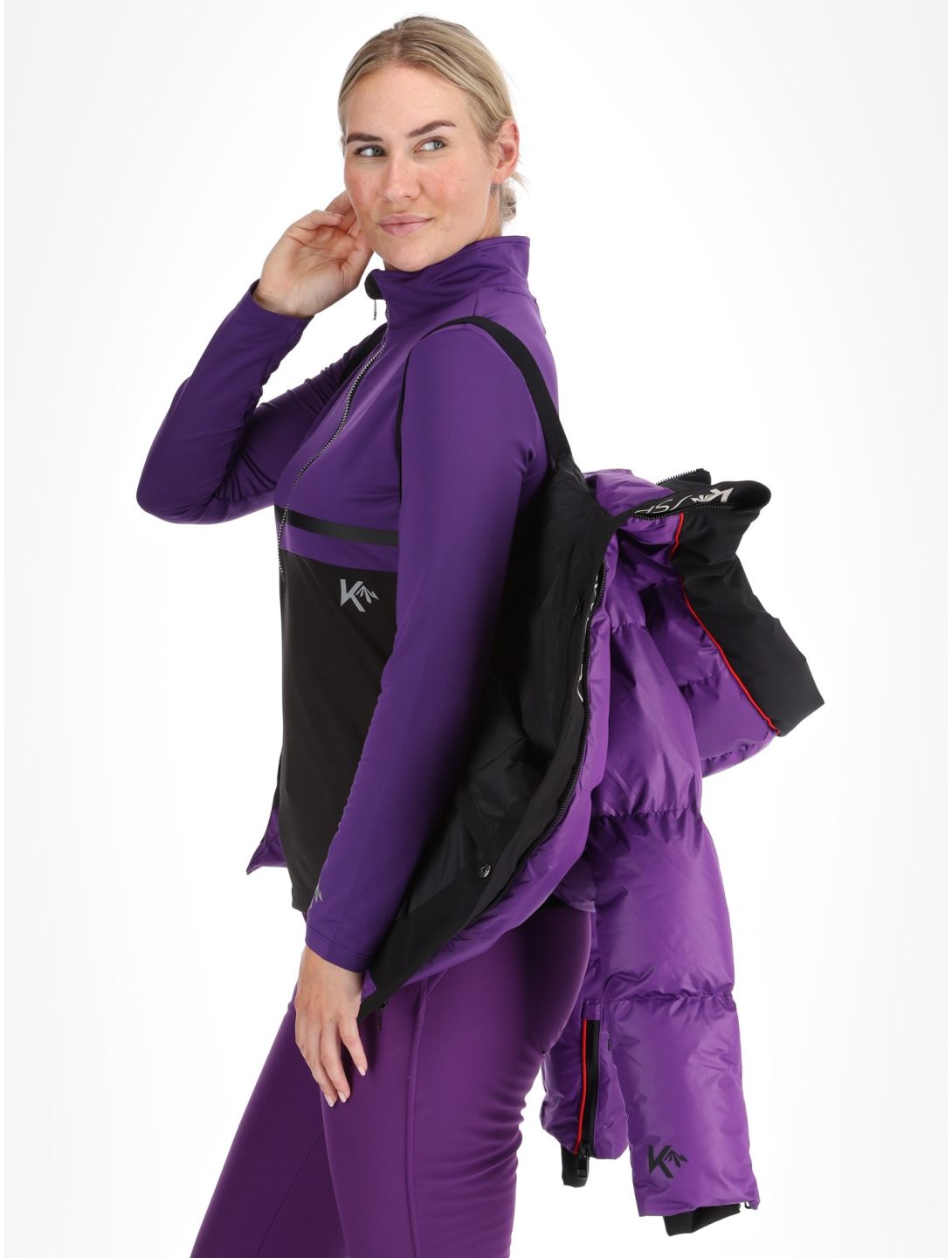 Kou Sportswear, Alpine elegance ski-jas dames Purple paars 