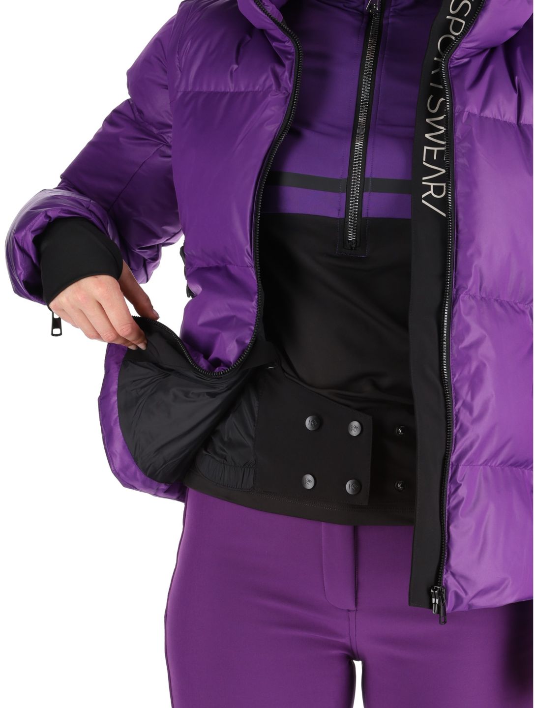 Kou Sportswear, Alpine elegance ski-jas dames Purple paars 