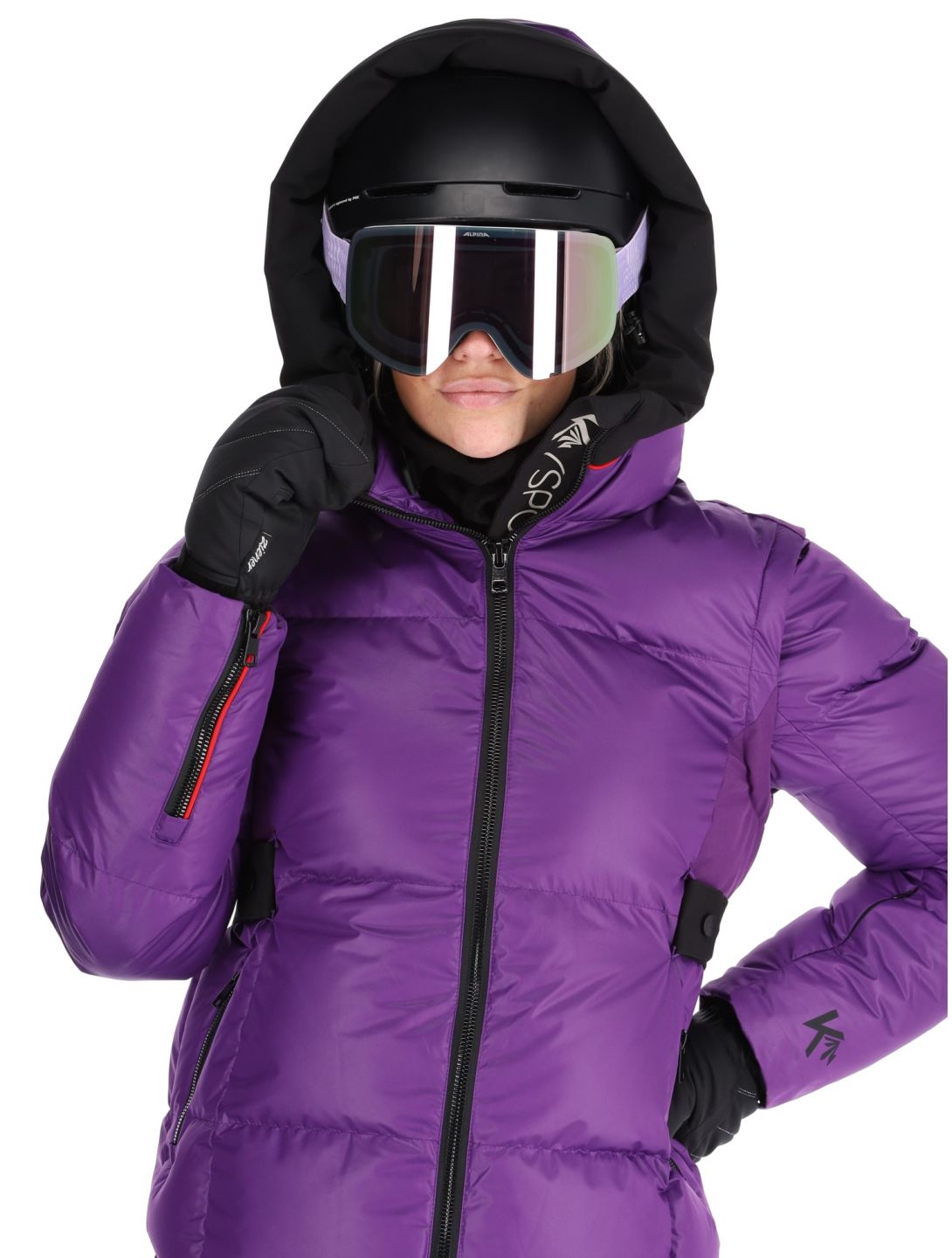 Kou Sportswear, Alpine elegance AA Jas gevoerd dames Purple Paars 