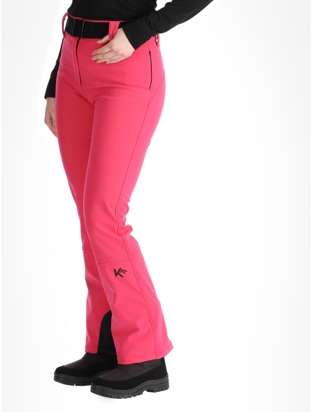 Kou Sportswear, Frost Flare Pants softshell skibroek dames Pink roze 