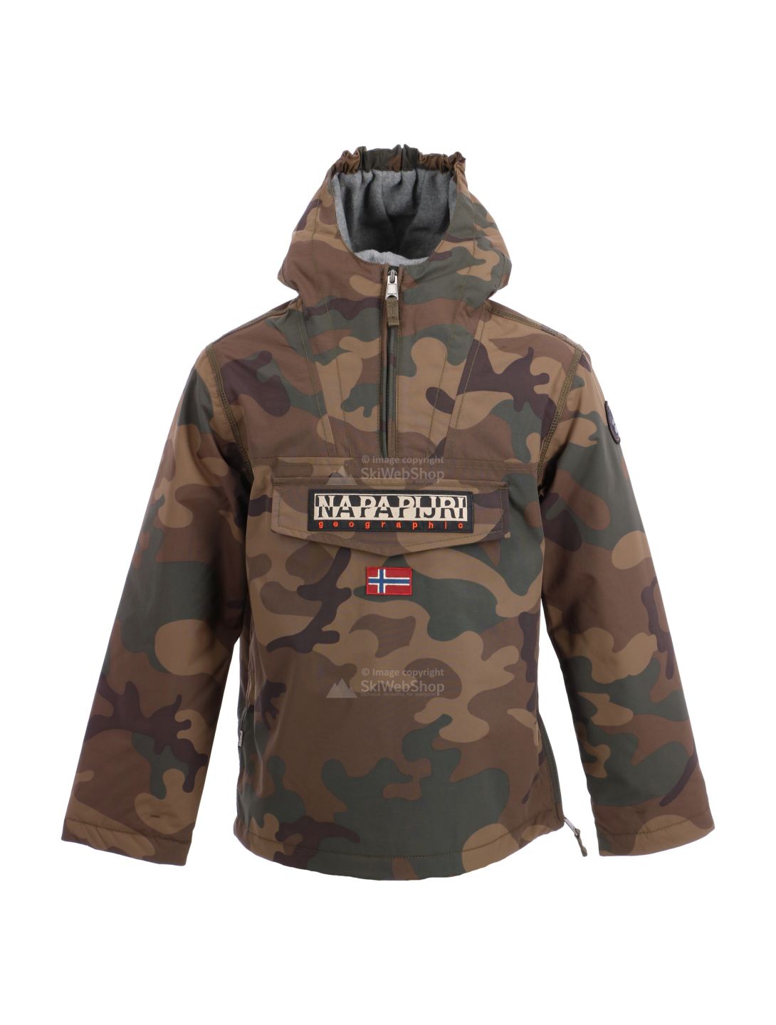 Napapijri, Rainforest anorak camouflage, winterjas, kinderen, groen