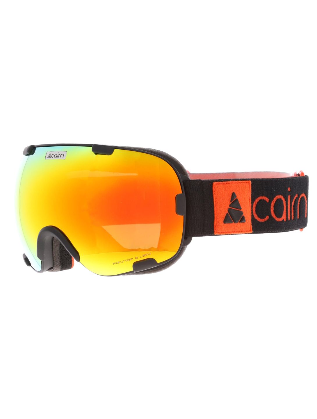 Cairn, Spirit skibril unisex Mat Black Orange oranje, zwart 