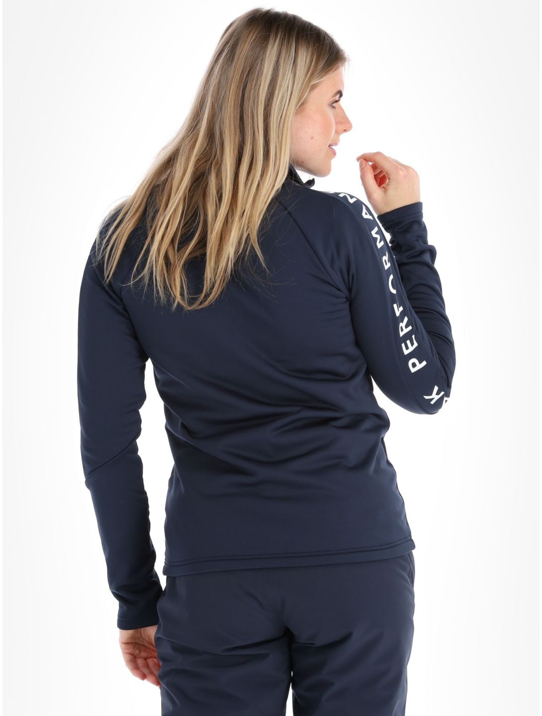 Peak Performance, W Rider Mid Zip vest dames Blue Shadow-Blue Shadow blauw 