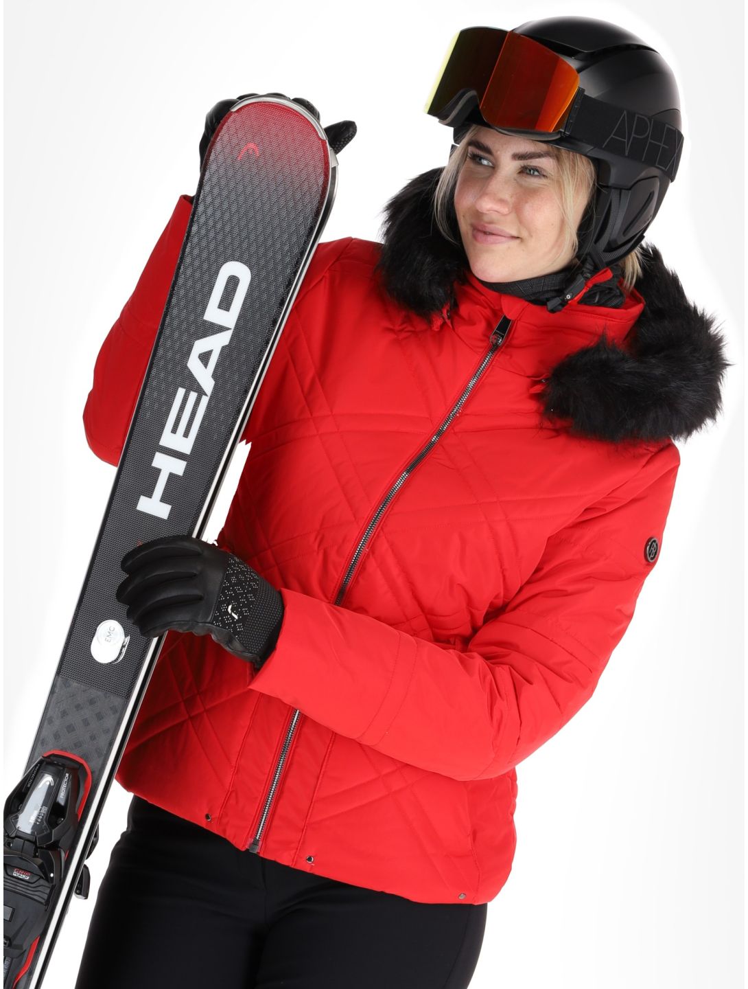 Poivre Blanc, Traditional 24PBH1003/WO/A ski-jas dames Scarlet Red rood 