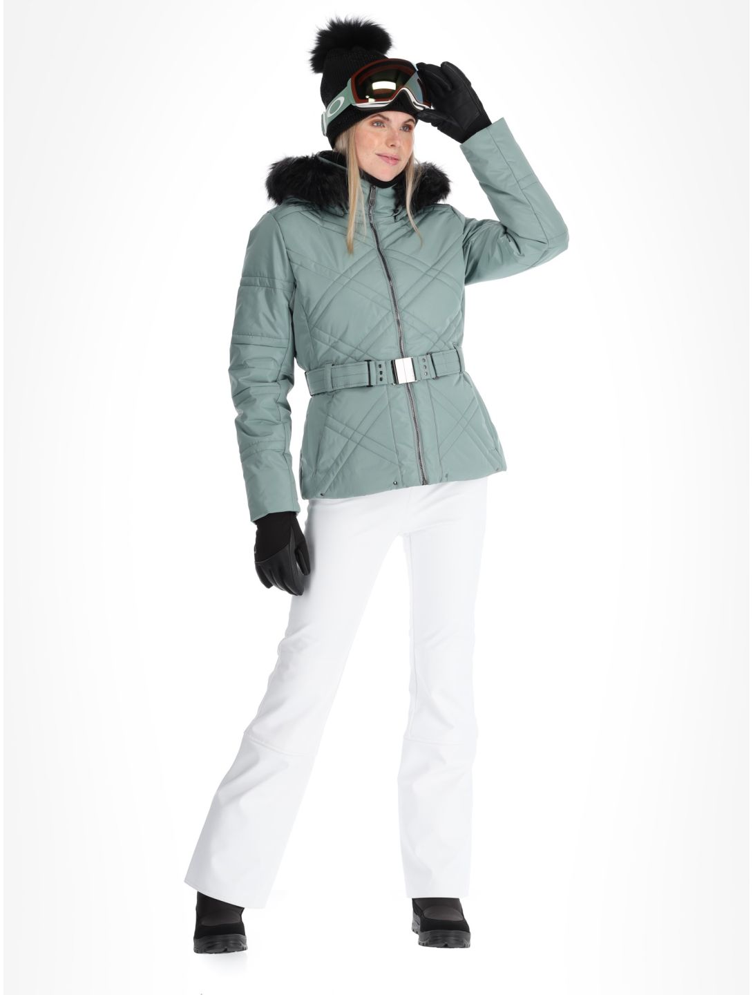 Poivre Blanc, Traditional 24PBH1003/WO/A ski-jas dames Lichen Green groen 