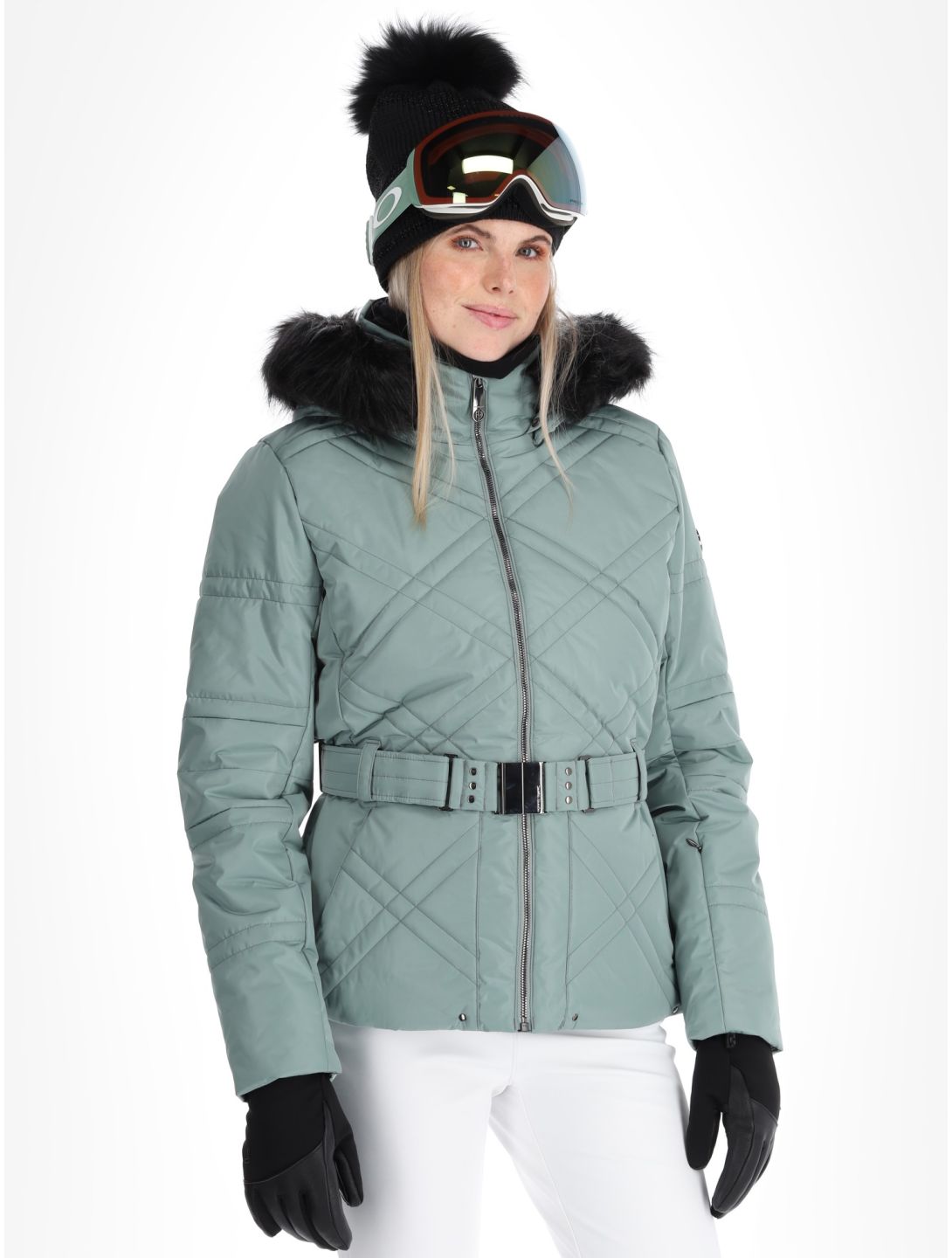 Poivre Blanc, Traditional 24PBH1003/WO/A ski-jas dames Lichen Green groen 