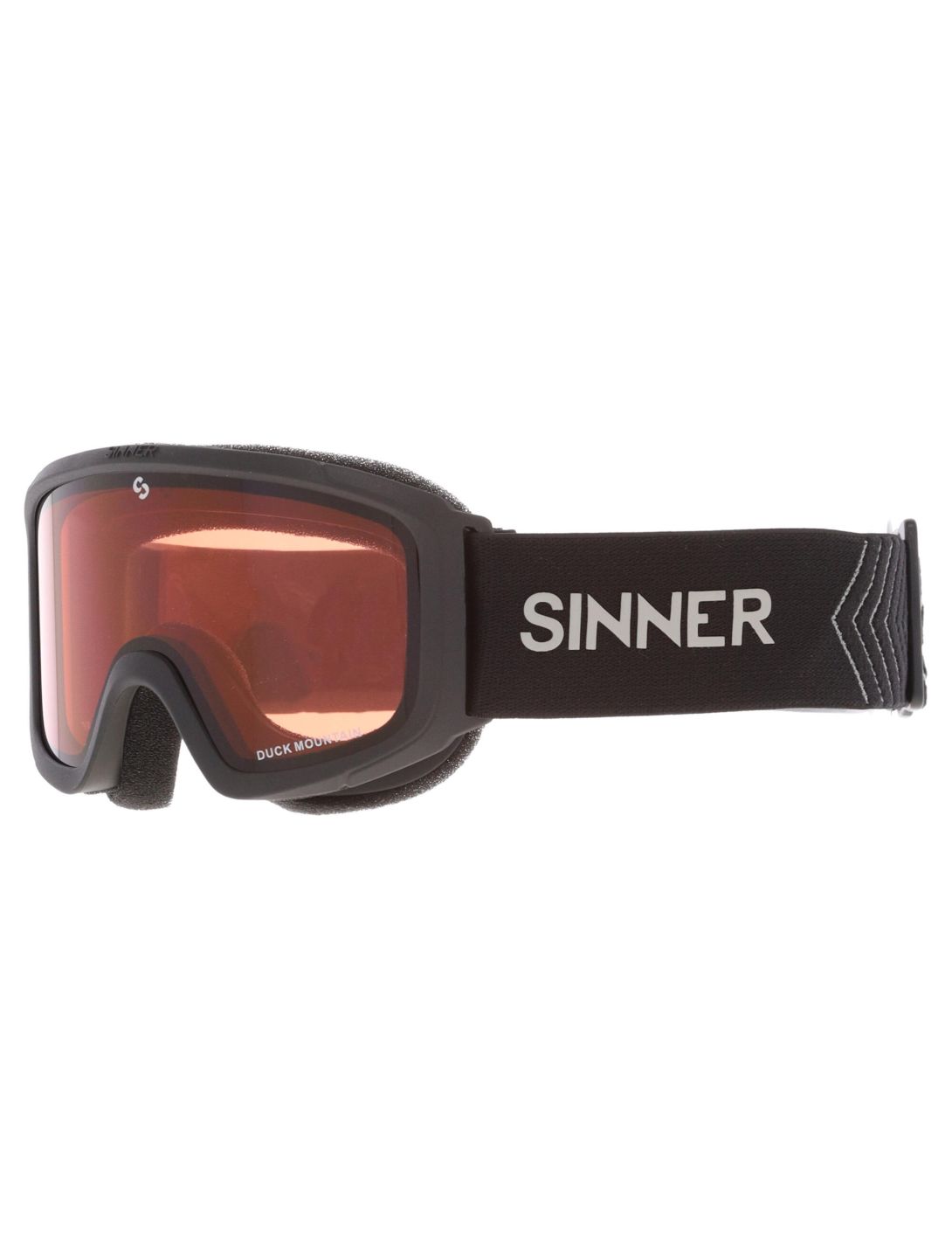 Sinner, Duck Mountain skibril kinderen Matt Black zwart 