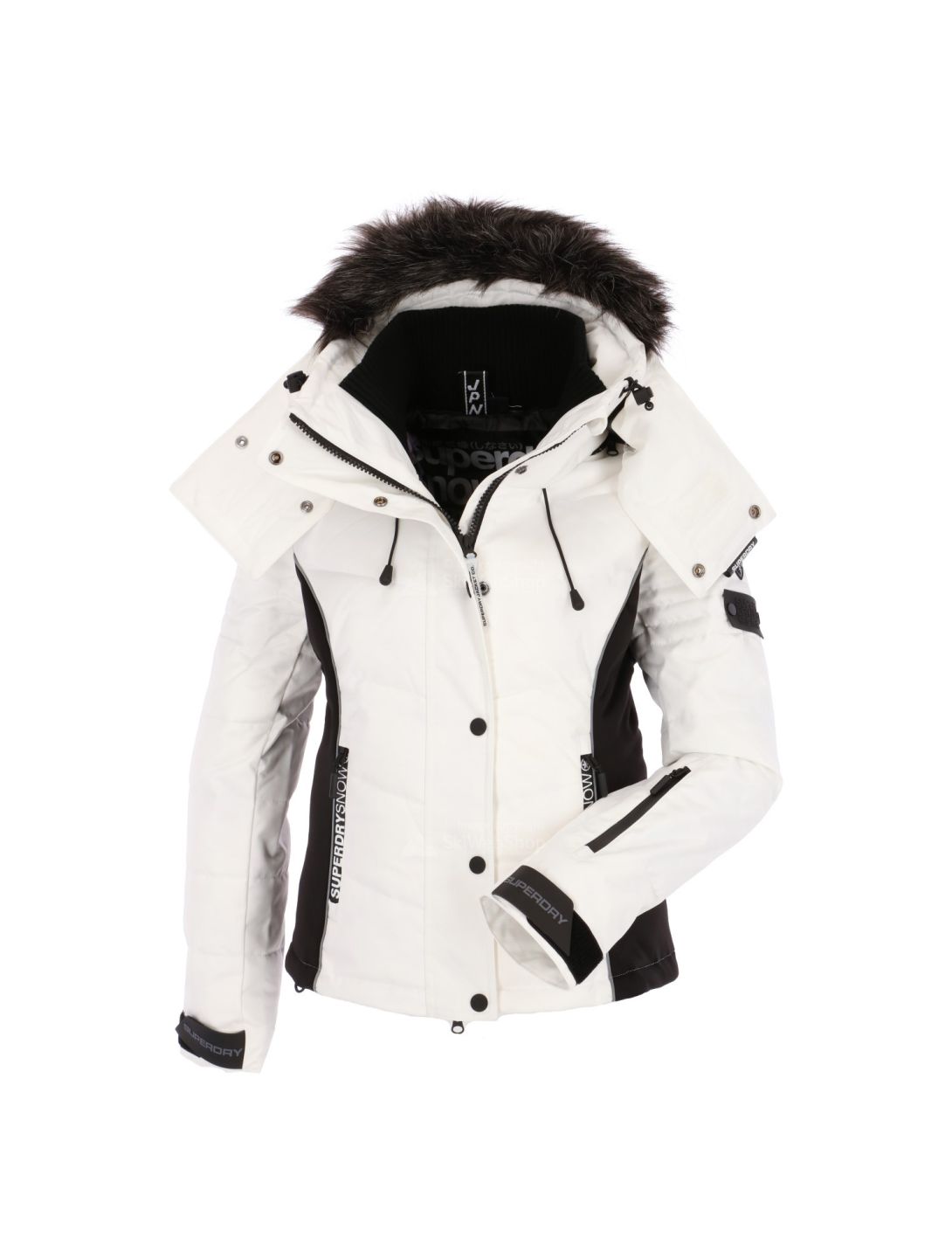 Superdry, Snow Puffer ski-jas, dames, wit